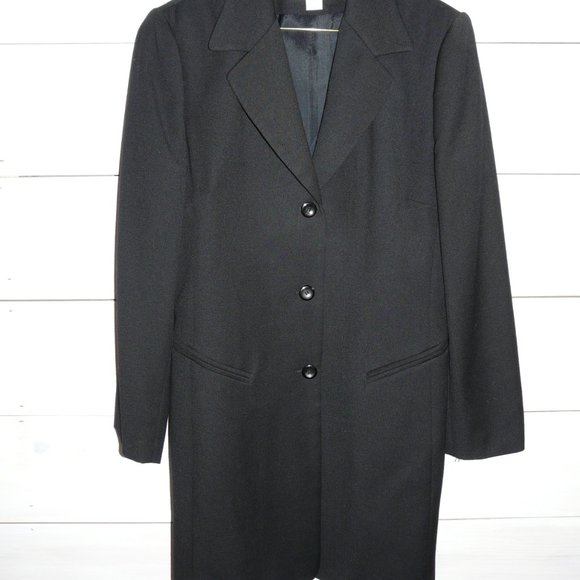 Jones Wear Lined , Pure Wool long Blazer - Picture 2 of 9